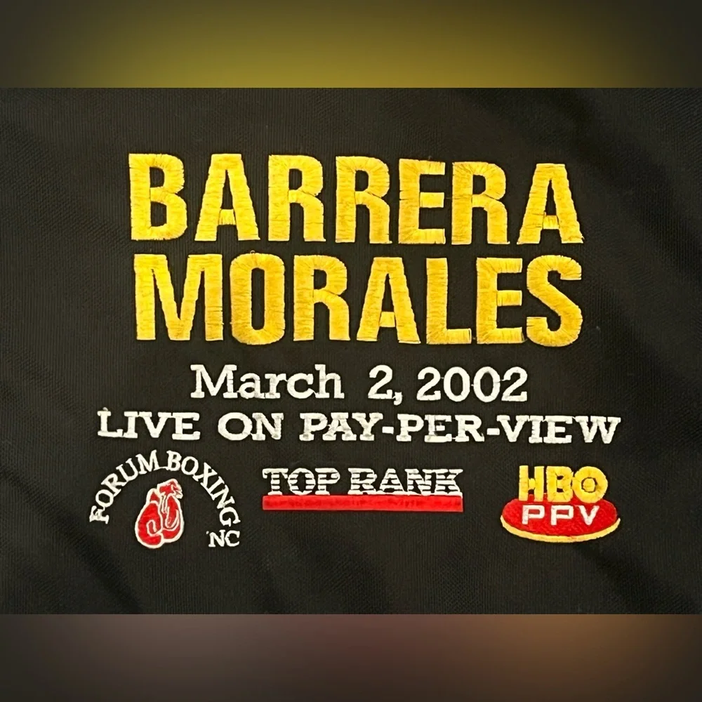 Vintage Boxing Barrera ‎ Morales Large Black Duffel Bag.
